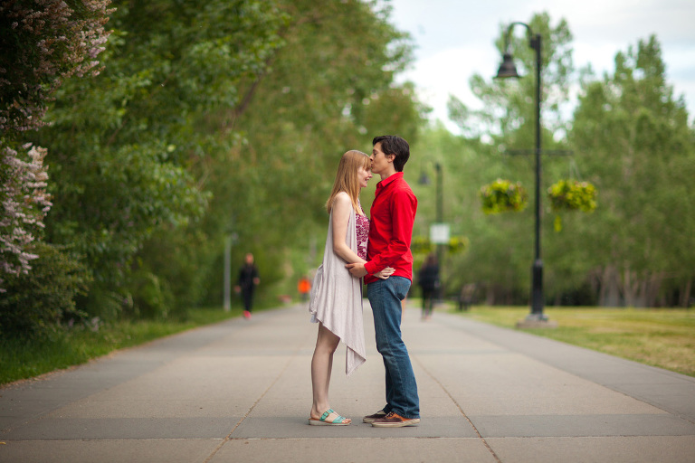 Prince's Island engagement photos by Matthew Hicks, Calgary Wedding Photographer